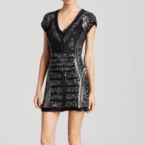 Parker Black Serena Beaded Silk Mini